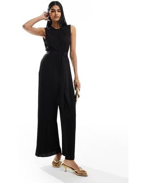 & Other Stories Wide Leg Stretch Jumpsuit With Side Tie Detail - White