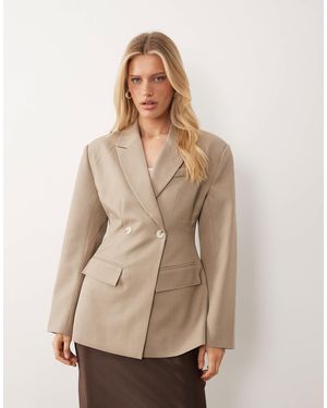 Gina Tricot – geformter blazer - Natur
