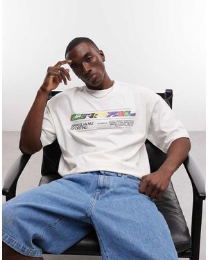 ASOS Oversized T-Shirt Met Grafische Brazilië-Print - Blauw