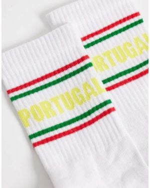 ASOS Sokken Met Portugal-Print - Wit