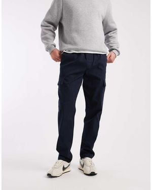 ASOS Pantalones Cargo De Corte Slim Sin Cierres De - Gris