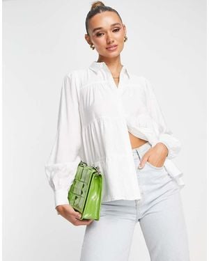 Y.A.S Smock Shirt - White