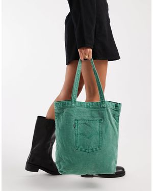 Levi's Cabas en denim à poche arrière - Vert