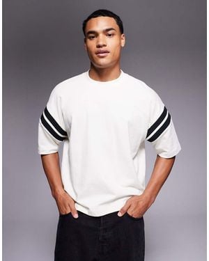 ASOS Oversized Boxy T-shirt With Panelling - White