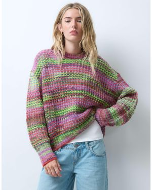 JJXX Melierter strickpullover - Grau