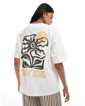 Pull&Bear – t-shirt - Weiß