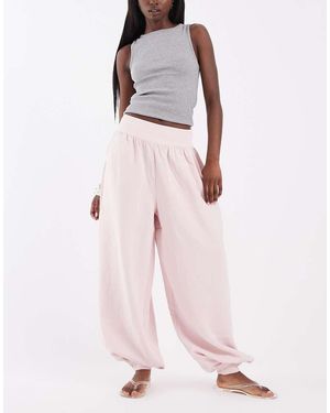 ASOS Elegante Broek Met Ballonpijpen En Boorden - Roze