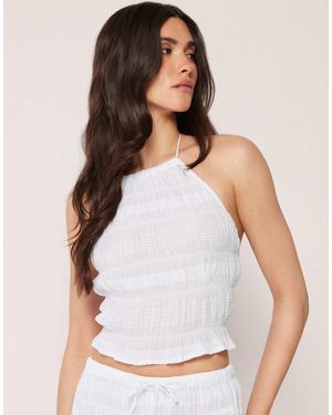 Calzedonia Beach Top With Ruffles - White