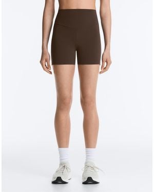 Oysho Comfortlux High-Rise 10Cm Hot Trousers - Brown