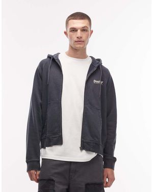 DOUBLE A by WOOD WOOD Sudadera Con Capucha Y Cremallera Sven De - Azul