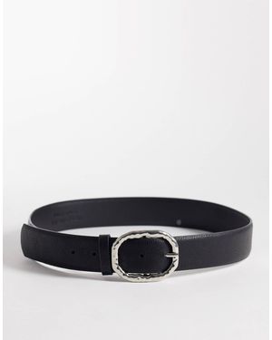 Vero Moda Faux Leather Hammered Metal Buckle Belt - Multicolour