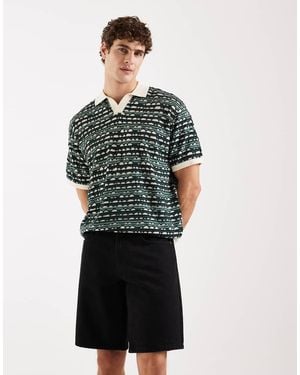 Redefined Rebel Valencia Loose Fit Denim Shorts - Green