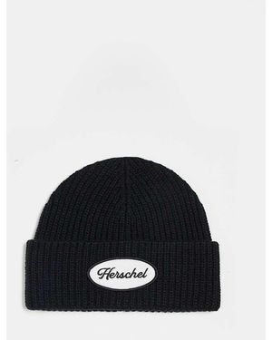 Herschel Supply Co. Beanie Met Logobadge - Zwart