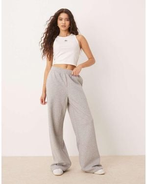 adidas Originals Essentials Wide Leg Pant Fleece - Natural