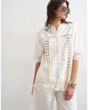 TOPSHOP – hemdbluse - Natur