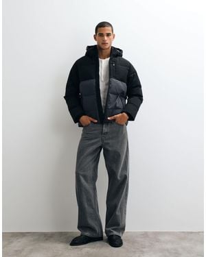 Jack & Jones Colour Block Puffer Jacket - Blue
