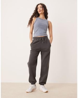 Abercrombie & Fitch High Rise Relaxed Cuffed jogger - Natural
