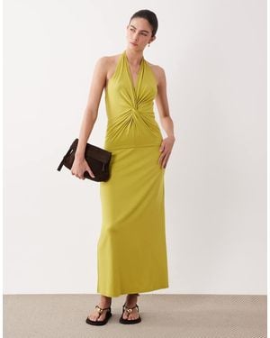ASOS Modal Maxi Skirt Co-ord - Yellow