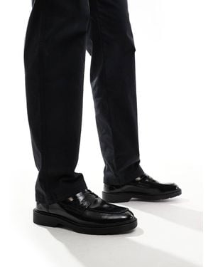 Jack & Jones Penny Loafer With Chunky Sole - Black