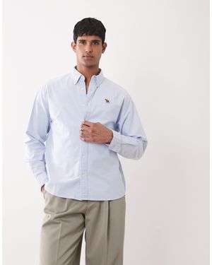 Abercrombie & Fitch Icon Logo Oxford Shirt - White