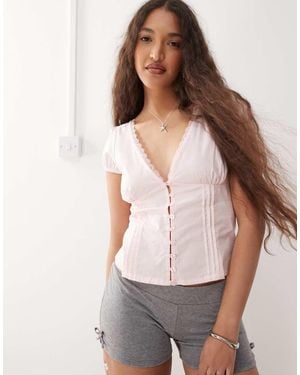 Motel Ilias Corset Top - Pink