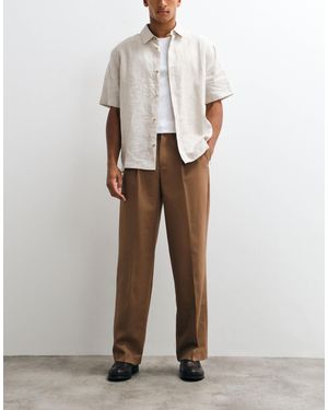 ASOS Smart Pleated Wide Leg Pants - White
