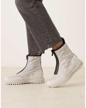 Calvin Klein Vibram Zip Nylon Boots - Grey