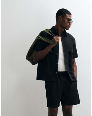 ASOS Co-ord Textured Shorts - Black