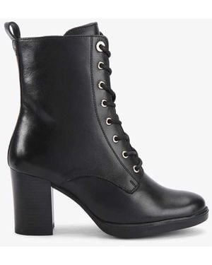 KG by Kurt Geiger Sage Lace Up Mid Ankle Boots - Black