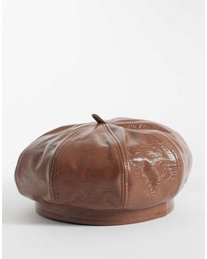 ASOS Beret Hat - Brown