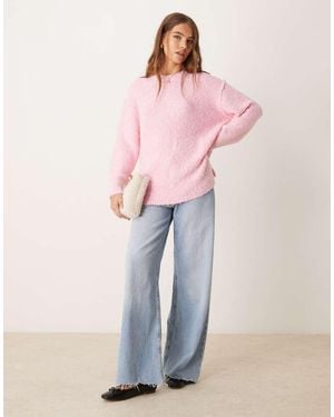 Glamorous Oversized Cosy Knit Jumper - Pink