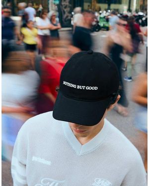 Bershka Embroidered Cap - Blue