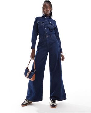 Wrangler – jeans-jumpsuit - Blau