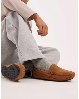 ASOS Moccasin Slippers - Grey