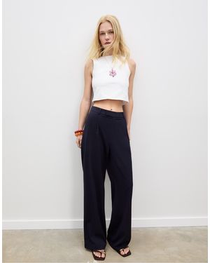 Stradivarius – elegante hose - Weiß