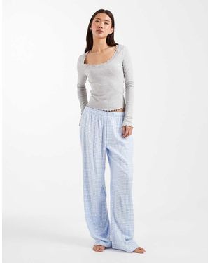 Cotton On Sleep Flannel Trousers - Blue
