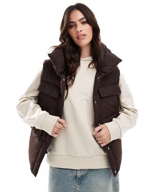 Threadbare Gewatteerde Bodywarmer - Naturel