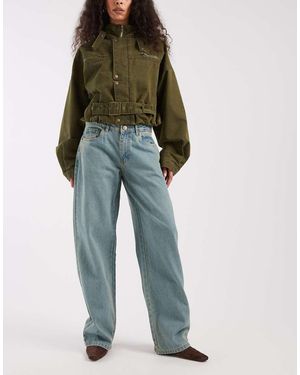 Daisy Street Vaqueros Boyfriend Azules De Talle Bajo De