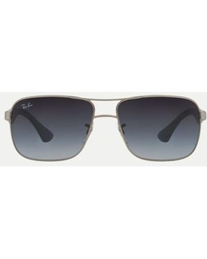 Ray-Ban Gafas De Sol Cuadradas Con Lentes Grises Rb3516 De - Azul