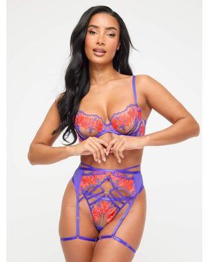 Ann Summers Dusk Til Dawn Non Padded Balcony Bra - Purple