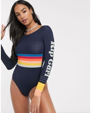Rip Curl Rip Curl – Keep On Surfin – Langärmliger, gestreifter Surfanzug - Blau