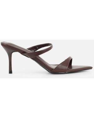 SIMMI Pearl Mules - Brown