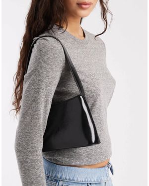 Glamorous – minimalistische schultertasche - Grau