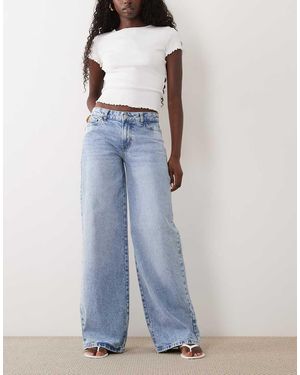 Pieces Jeans Met Wijde Pijpen - Blauw