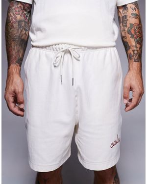Calvin Klein Premium Stitch Logo Shorts - White