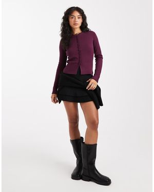 Threadbare Kort Vestje Met Knoopsluiting - Rood