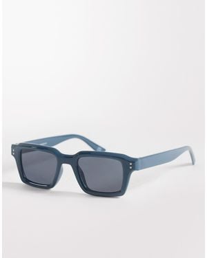 ASOS Rectangle Sunglasses - Blue