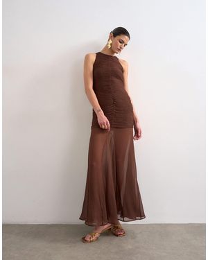 drop-waist pleated mini dress Drop Waist Pleated Tier Mini Dress main image 0