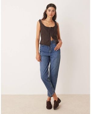 Miss Selfridge Mom Jean - Blue