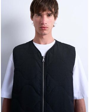 TOPMAN T-Shirt Oversize Nera - Blu